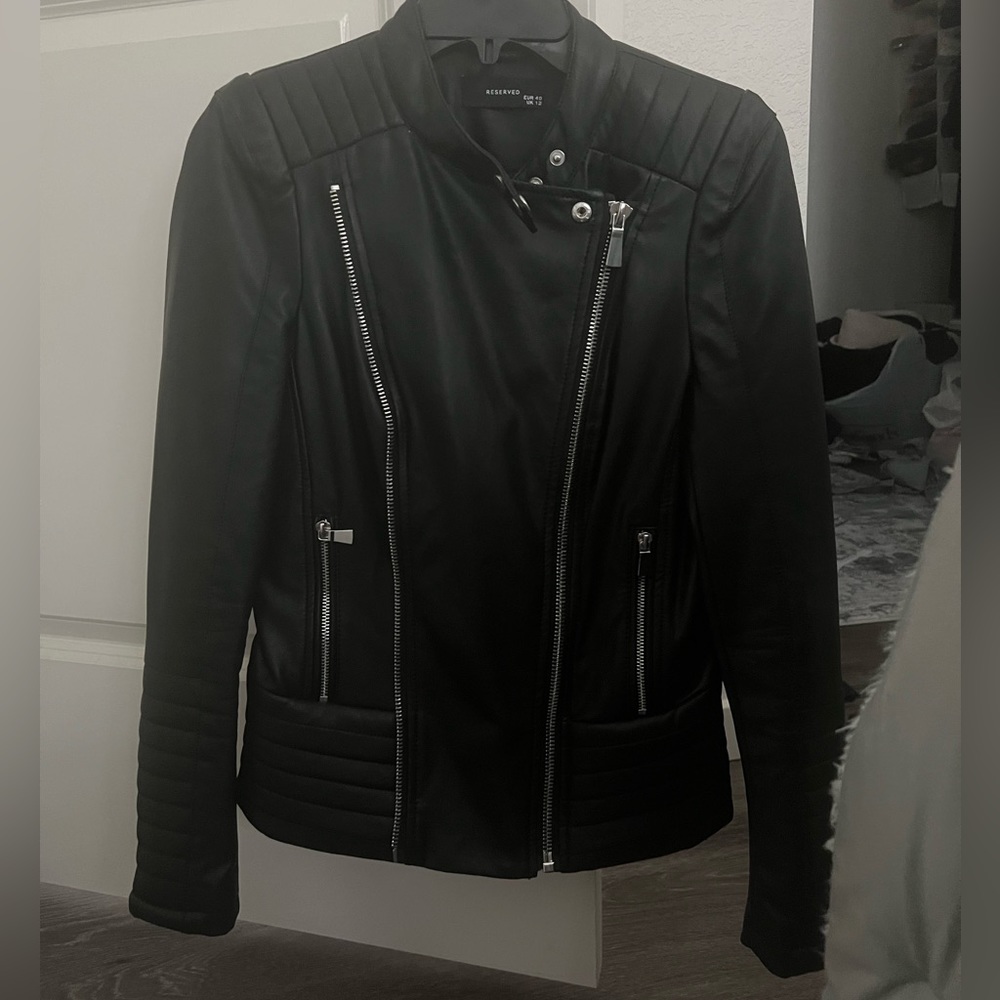 Black Faux Leather Jacket